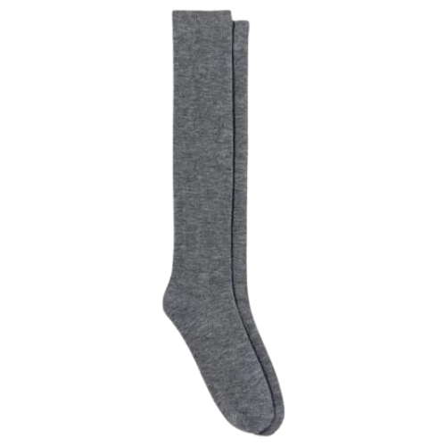Knee-high Grey Socks - 3 Pairs